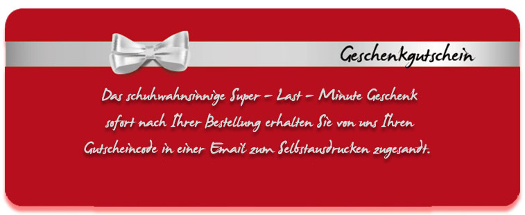 Geschenkgutscheine online Freude schenken Geschenkgutscheine bei schuhwahnsinn.de